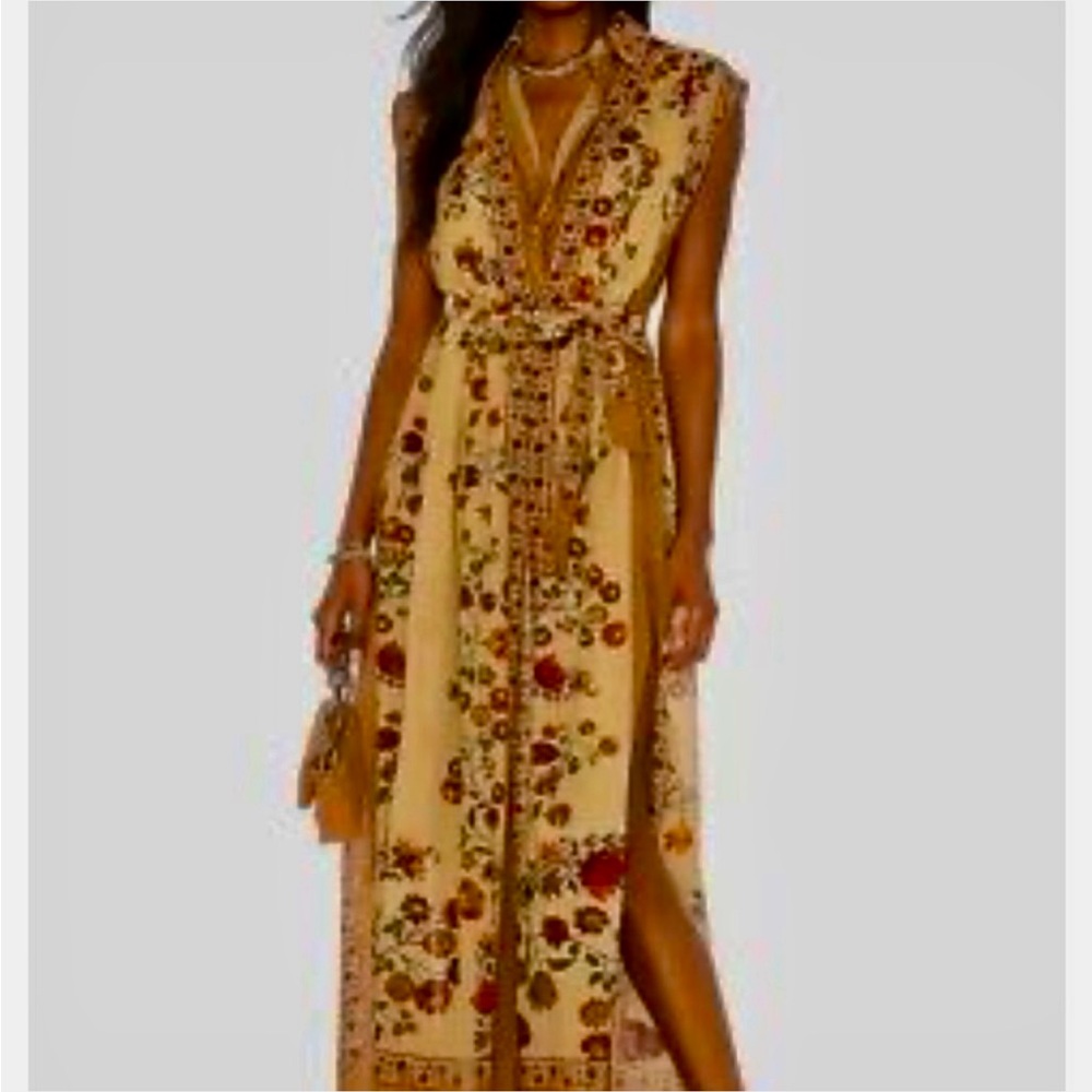 Floral Sleeveless Maxi Dress